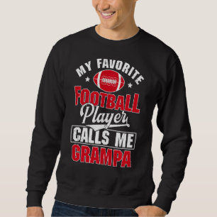 Sudadera Mi jugador favorito de fútbol me llama Grampa Spor