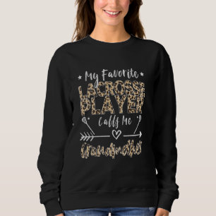 Sudadera Mi jugador favorito de Lacrosse me llama abuela L