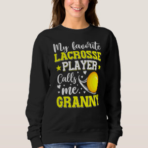 Sudadera Mi jugador favorito de Lacrosse me llama abuela ma