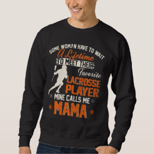 Sudadera Mi jugador favorito de Lacrosse me llama Mama Funn