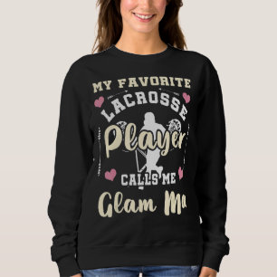 Sudadera Mi jugador favorito de Lacrosse me llama Mamáes Gl