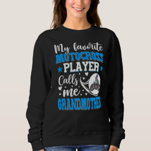 Sudadera Mi jugador favorito de Motocross me llama abuela