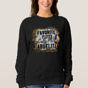 Sudadera Mi jugador favorito me llama Abuelita Voleibol Mo