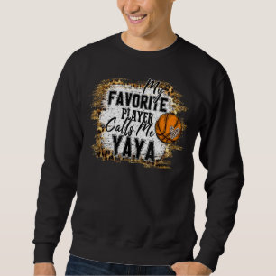 Sudadera Mi jugador favorito me llama madre de baloncesto y