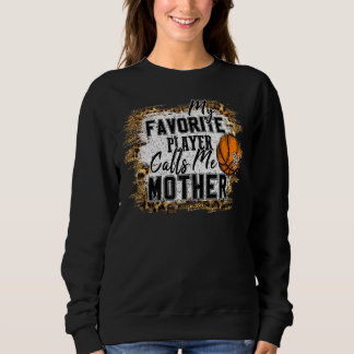 Sudadera Mi jugador favorito me llama madre polilla de básq