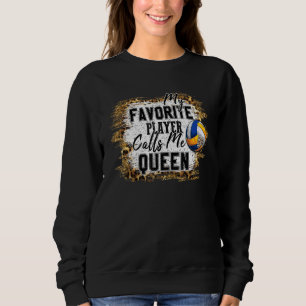 Sudadera Mi jugador favorito me llama Moth de Voleibol Abue