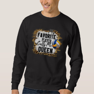 Sudadera Mi jugador favorito me llama Moth de Voleibol Abue