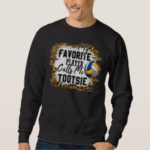 Sudadera Mi jugador favorito me llama Tootsie Volleyball Mo
