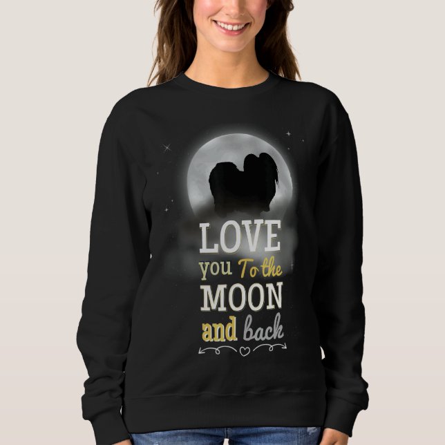 Sudadera Mi Ki Perro Amor A La Luna (Anverso)