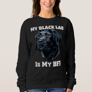 Sudadera Mi Laboratorio Negro Es Mi Propietario De Perros D