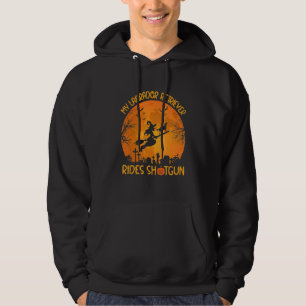 Sudadera Mi Labrador Retriever Viaja de Pasajero Bruja Hall