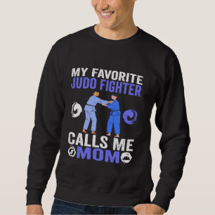 Sudadera Mi luchador favorito de judo me llama Día de la Ma