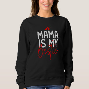 Sudadera Mi Mamá Es Mi Escuadrón Bestie Mejor Amigo Con Cor