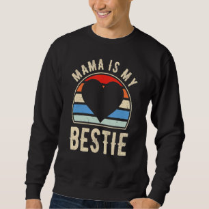 Sudadera Mi Mamá Es Mi Escuadrón Bestie Mejor Amigo Con Cor