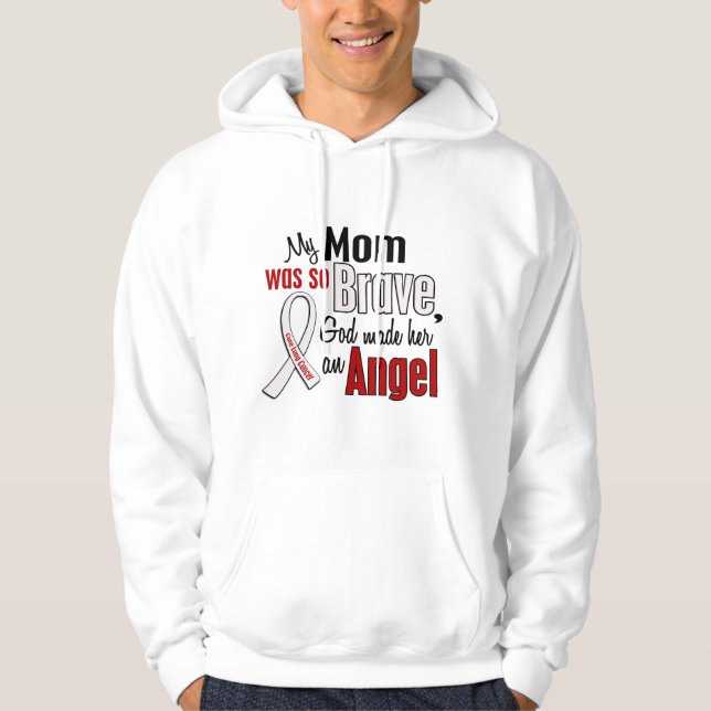Sudadera Mi mamá es un cáncer de pulmón del ángel (Anverso)