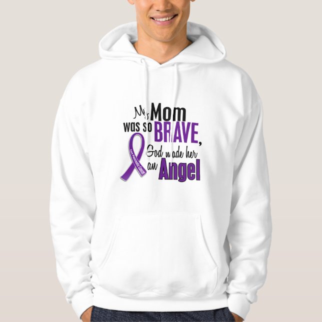 Sudadera Mi mamá es un cáncer pancreático del ángel (Anverso)