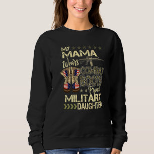 Sudadera Mi mamá usa botas de combate Hija orgullosa milit