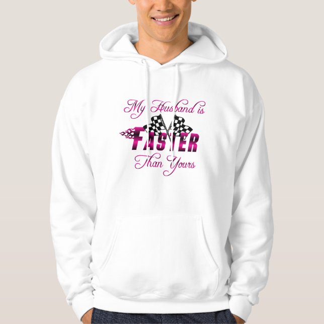 Sudadera Mi marido es más rápido que el suyo (Anverso)
