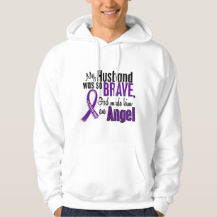 Sudadera Mi marido es un cáncer pancreático del ángel