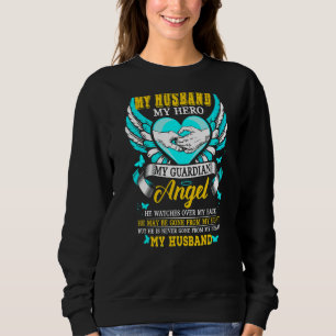 Sudadera Mi marido, mi héroe, mi ángel de la guarda, puede