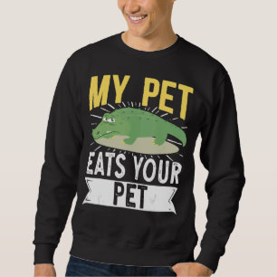 Sudadera Mi Mascota come a su Mascota cocodrilo lagarto Cro