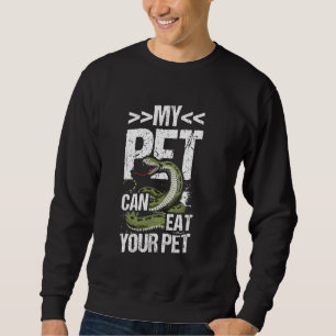 Sudadera MI MASCOTA PUEDE COMER A SU MASCOTA Reptile Snake