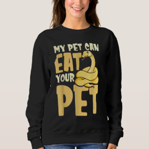 Sudadera Mi Mascota Puede Comer Su Mascota Reptile Snake