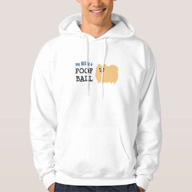 Sudadera Mi mejor amiga es una Bola de Pelusa - Perrito Pom (Anverso)