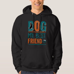 Sudadera Mi mejor amigo perro Diseño de camiseta vintage pa