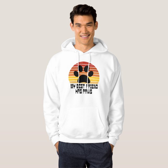 Sudadera Mi mejor amigo tiene patas   (Anverso completo)