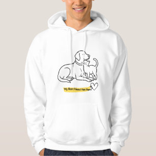 Sudadera Mi Mejor Amigo Tiene Patas Amante de Perros y Gato