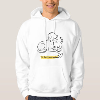 Sudadera Mi Mejor Amigo Tiene Patas Amante de Perros y Gato