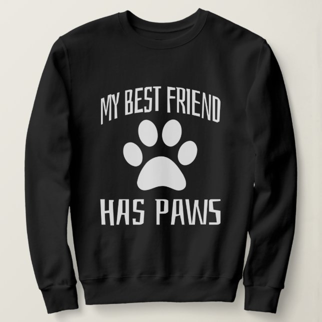Sudadera Mi mejor amigo tiene pinzas (Anverso del diseño)