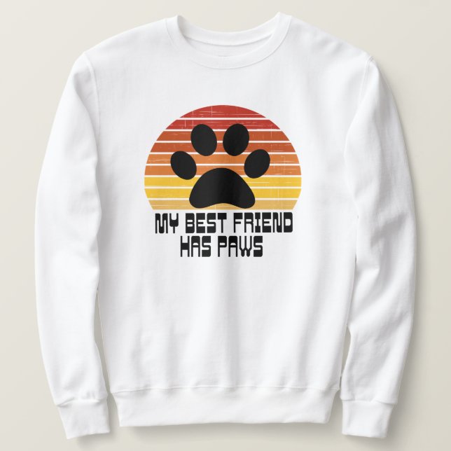 Sudadera Mi mejor amigo tiene pinzas (Anverso del diseño)