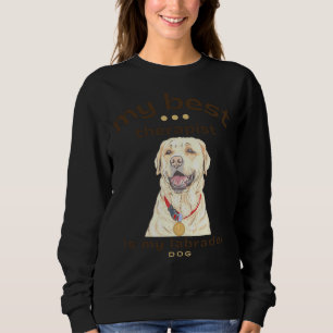 Sudadera Mi Mejor Terapia Es Mi Perro Labrador