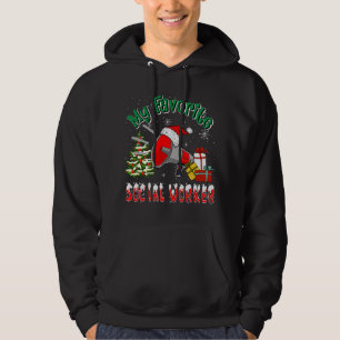 Sudadera Mi Navidad favorita de los trabajadores sociales S