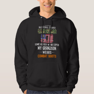 Sudadera Mi nieta lleva botes de combate Orgullo Guar Nacio