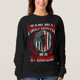 Sudadera Mi Nieto Es Una Abuela De Bomberos Orgullosa.