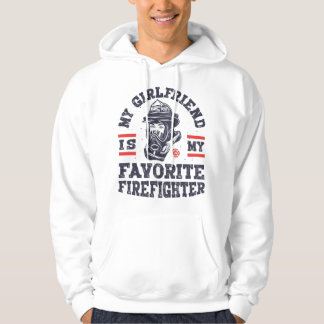 Sudadera Mi novia es mi bombera favorita chico divertido