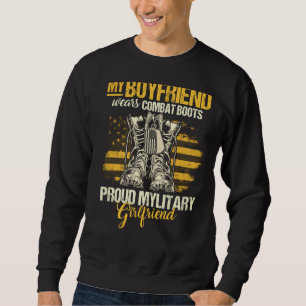 Sudadera Mi Novio Usa Boots De Combate Girlfrie Militar