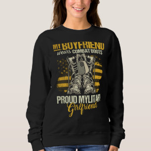 Sudadera Mi Novio Usa Boots De Combate Girlfrie Militar