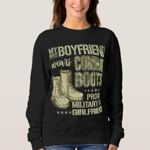 Sudadera Mi Novio Usa Boots De Combate - Girona Militar