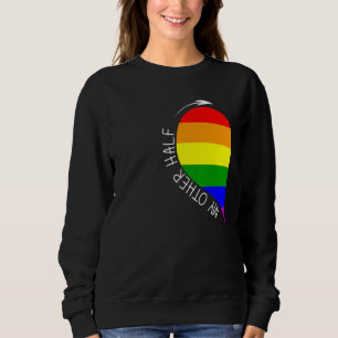 Sudadera Mi otra mitad Gay Hearple Couple Rainbow Pride Gua