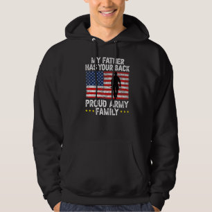 Sudadera Mi padre tiene tu espalda orgullosa familia milita