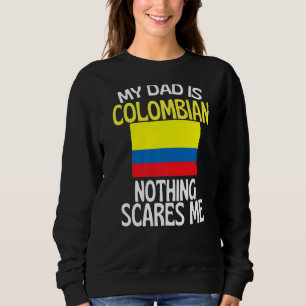 Sudadera Mi papá es colombiano, nada me asusta, papá gracio