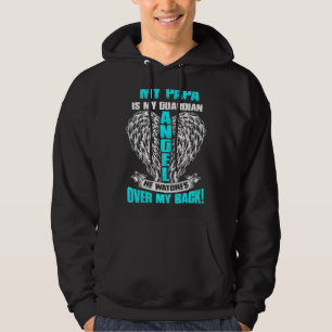 Sudadera Mi papá es mi ángel de la guarda que ve sobre mi b