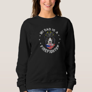 Sudadera Mi Papá Es Un Padre De La Frontera De Bomberos