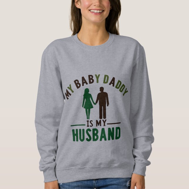 Sudadera Mi Papá Nacido Es Mi Esposo (Anverso)