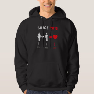 Sudadera Mi Pareja Esposa O Casada Desde 2015 Me Encanta Mi