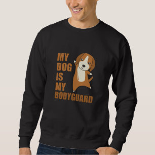 Sudadera Mi Perro Es Mi Beagle Perro Guardaespaldas
